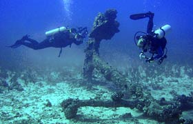 WWII underwater artifacts