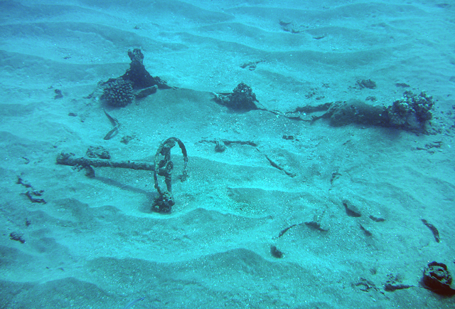 Remaining parts of a car body, Keawakapu Artificial Reef
